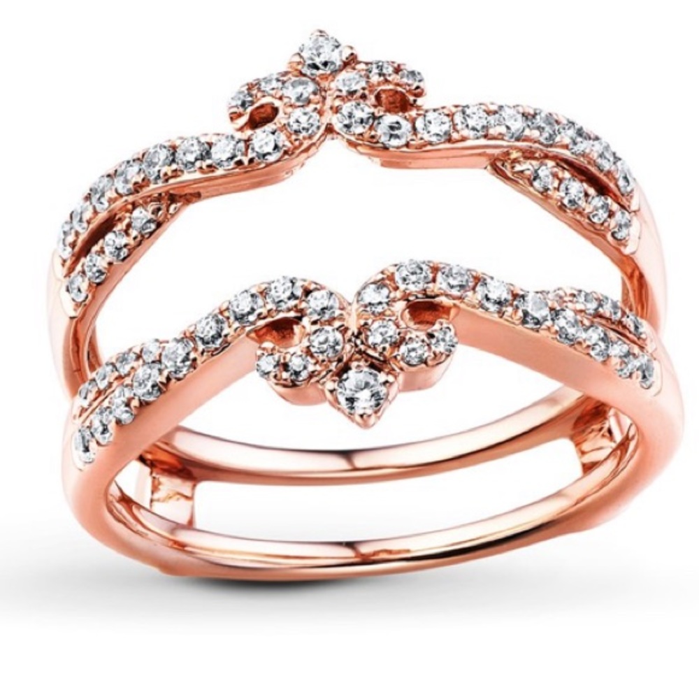 .50 CT Diamond Enhancer Engagement Ring 14K Gold